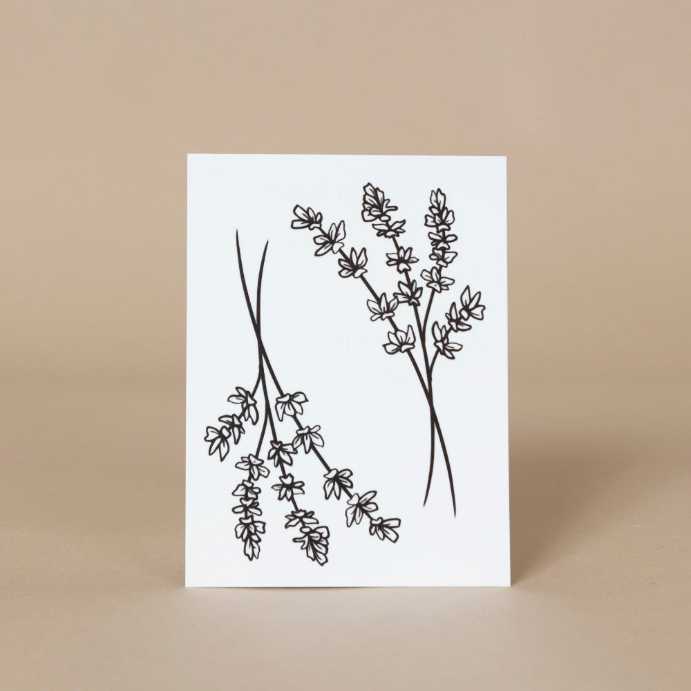lavender plant tattoo Lavender Temporary Tattoo – The Lavender Store