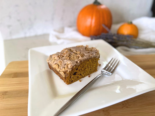 Lavender Pumpkin Crumb Cake