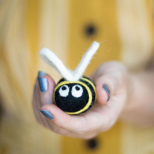 Bee Diffuser featuring a felted bee air freshener, ideal for home or office decor