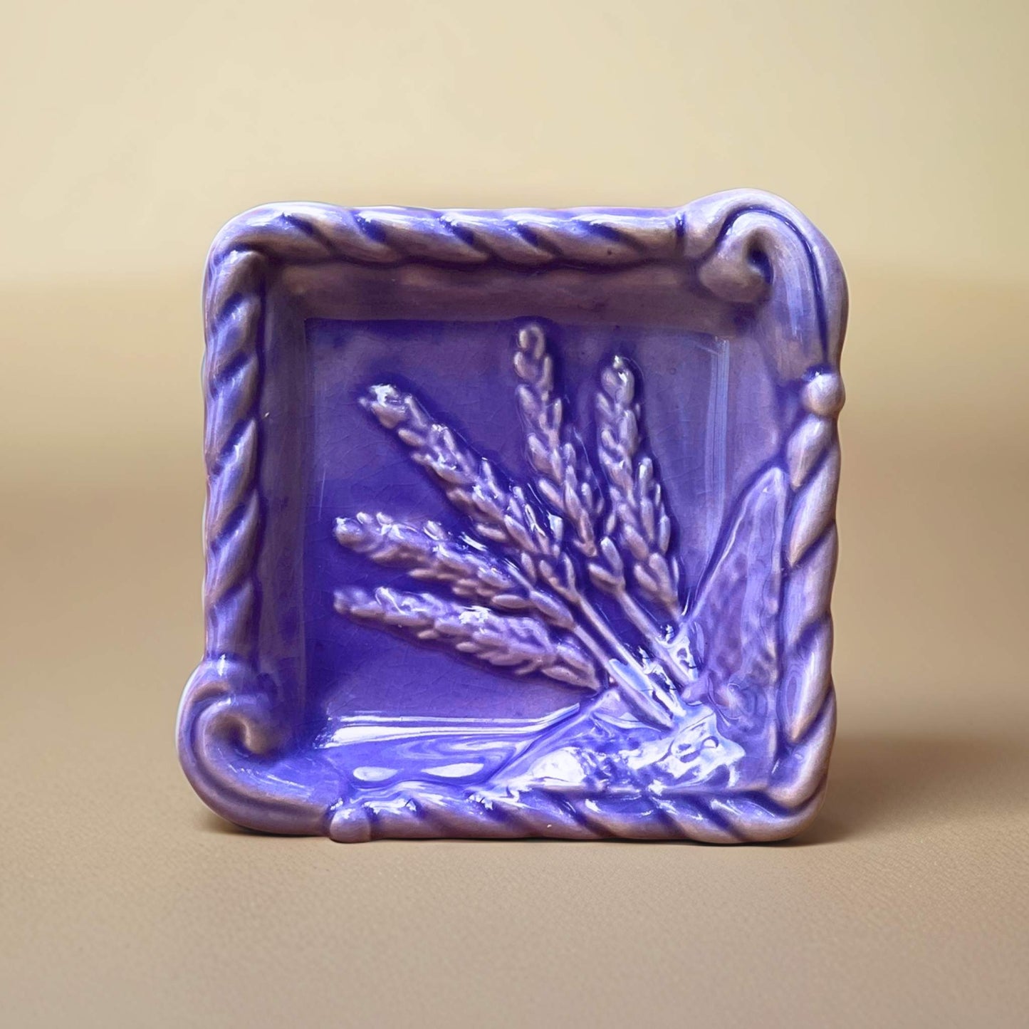 Lavender Dish - Periwinkle (small) displayed as a delicate, lavender-hued dish with a subtle periwinkle finish, ideal for small items