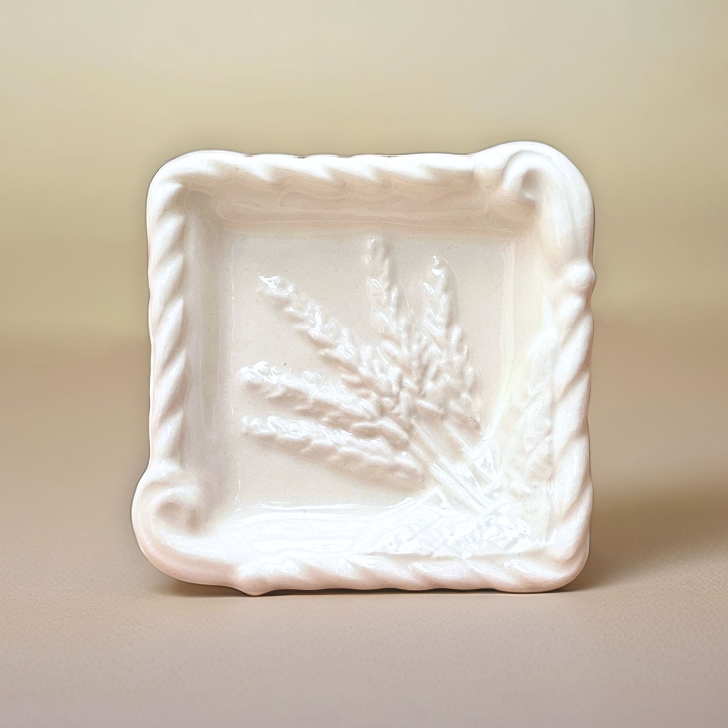 Lavender Dish - White (small) displayed in a delicate lavender hue with a smooth white ceramic finish, perfect for decor or serving.