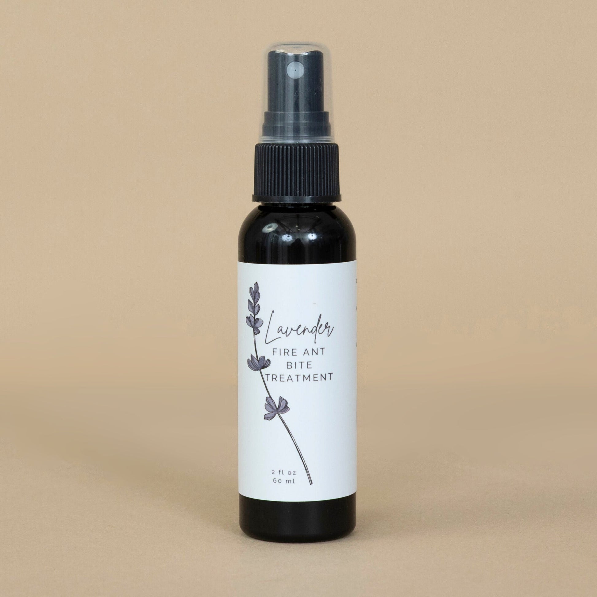 Lavender Fire Ant Bite Treatment product packaging displayed on a natural background