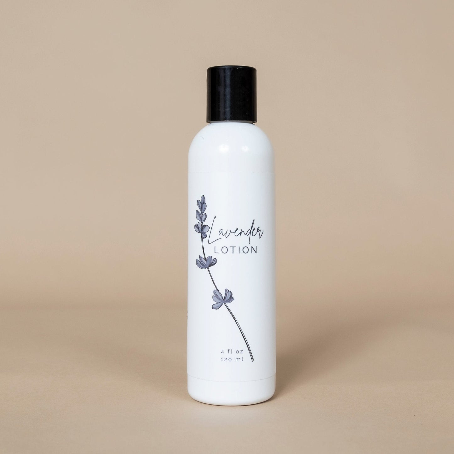 Lavender Lotion for all skin types showcased with fresh lavender sprigs