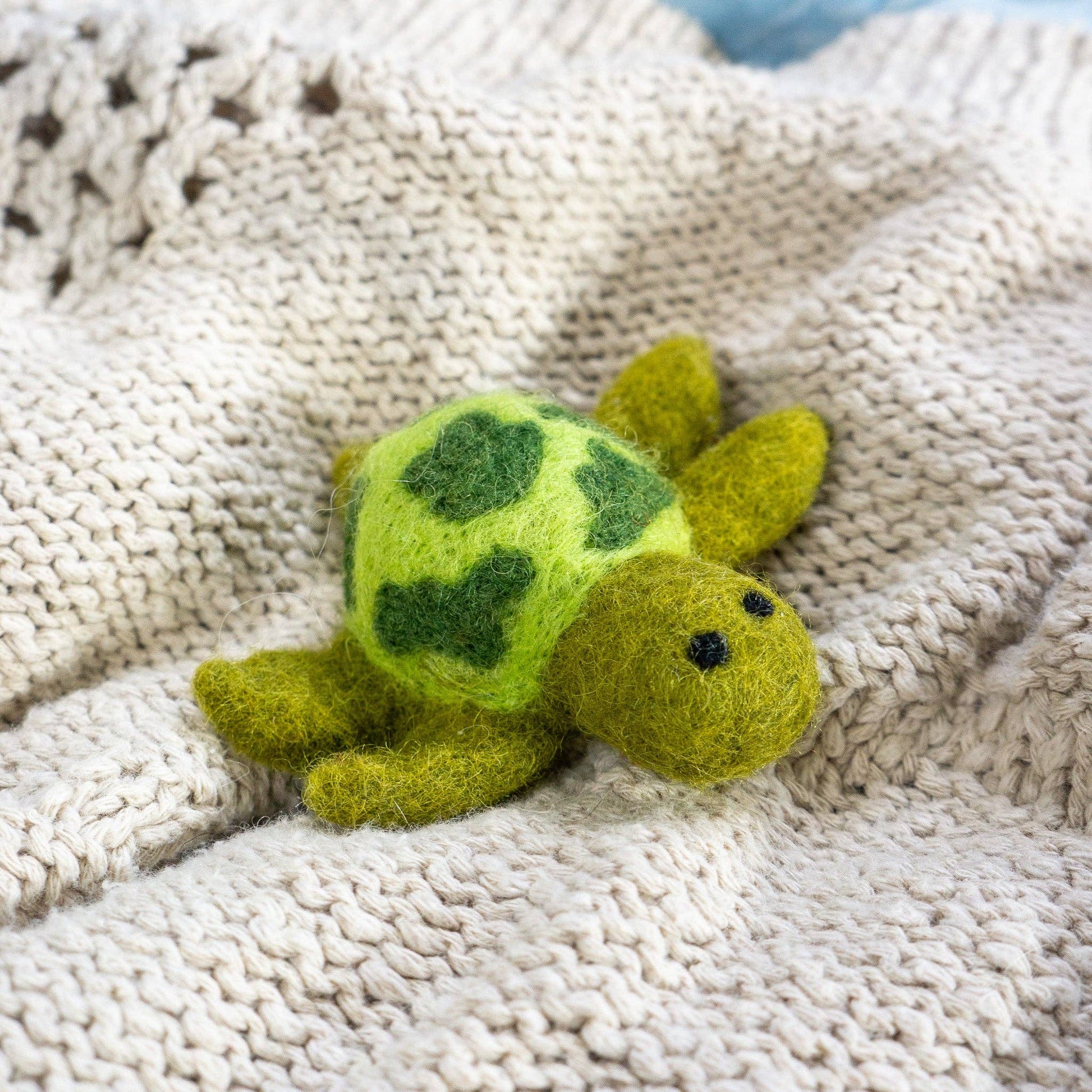 Mini Felt Wool Sea Turtle