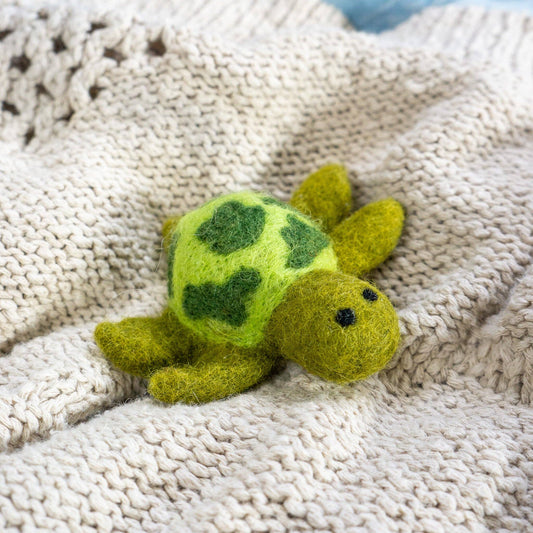 Mini Felt Wool Sea Turtle